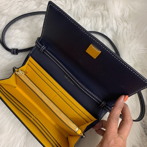 Tory Burch T Monogram Jacquard Wallet Logo Small Crossbody Bag - Picture 3 of 6